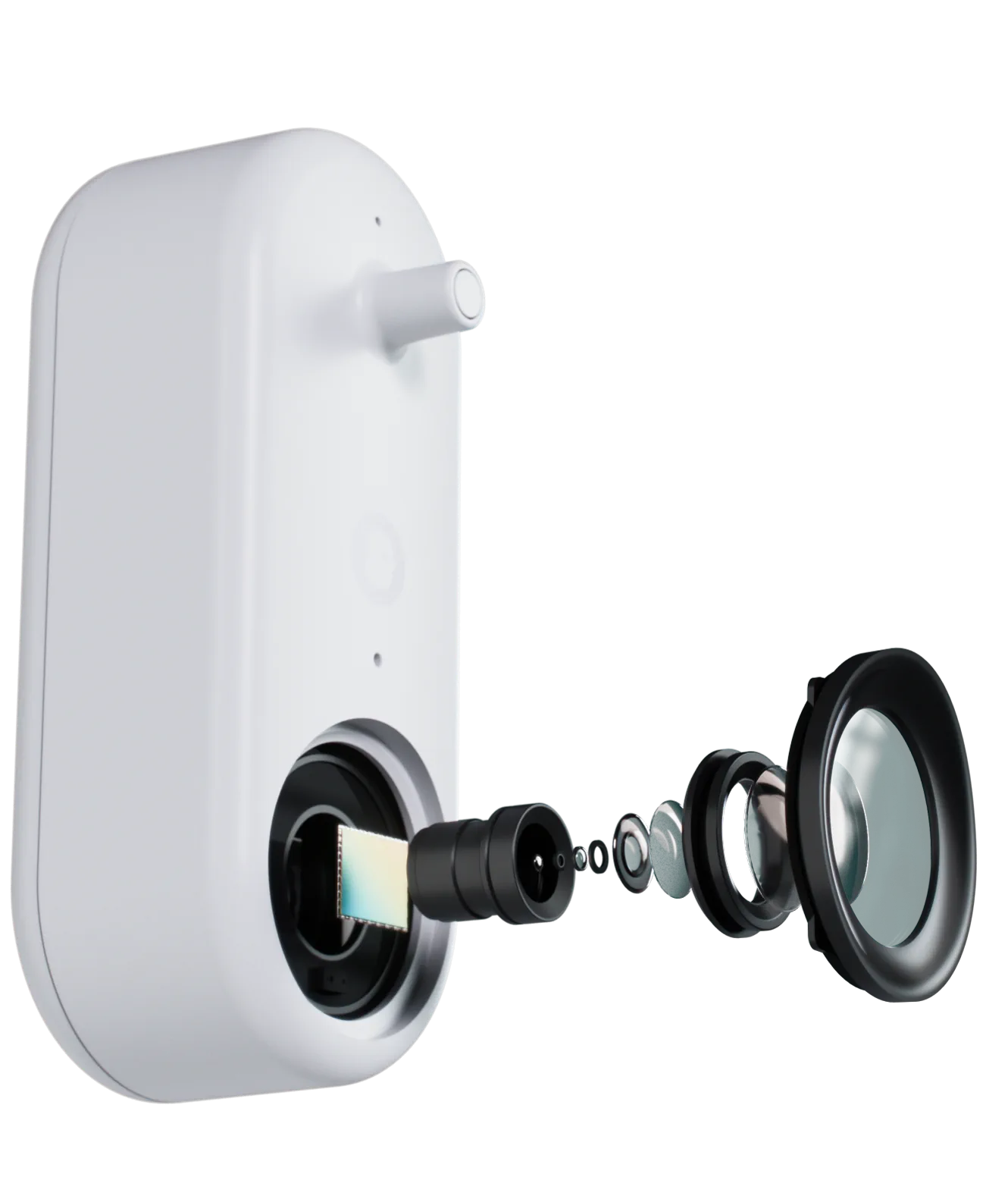 Birdbuddy camera exploded view